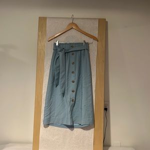 light blue skirt